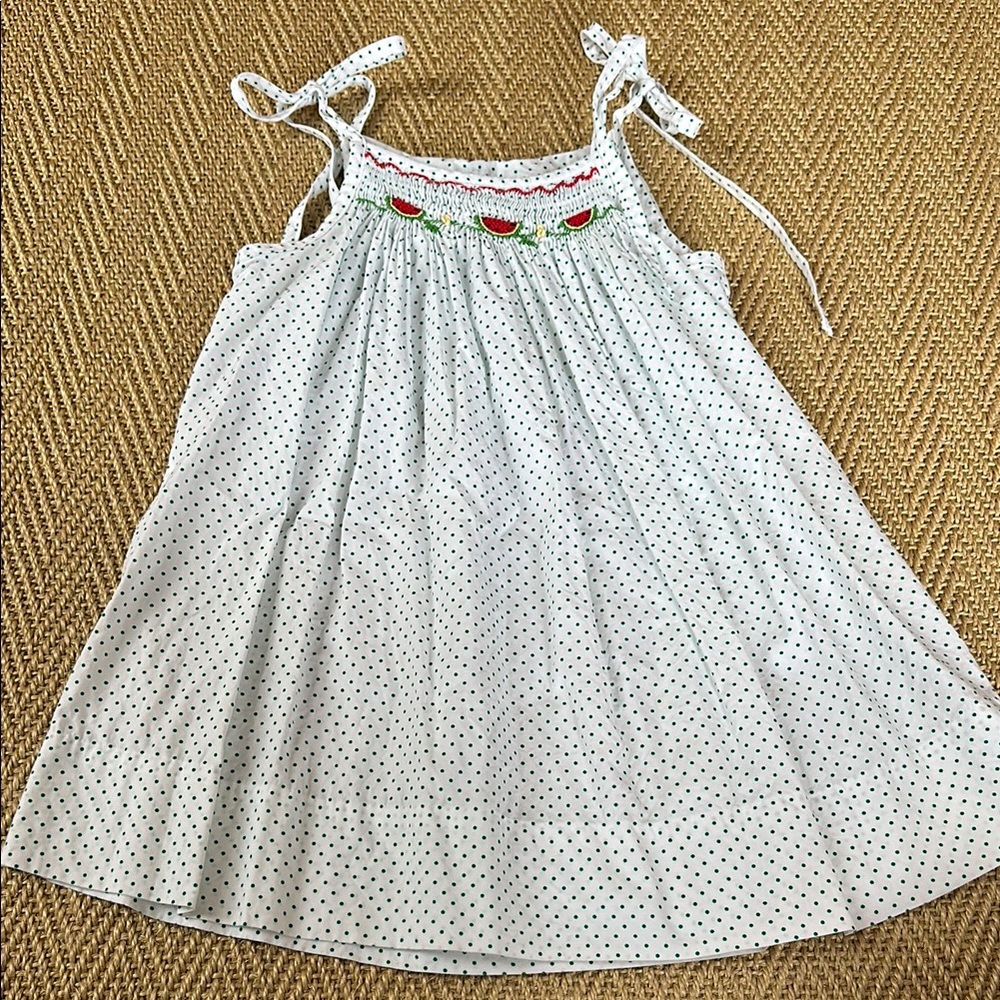 Smocked Watermelon Sun Dress